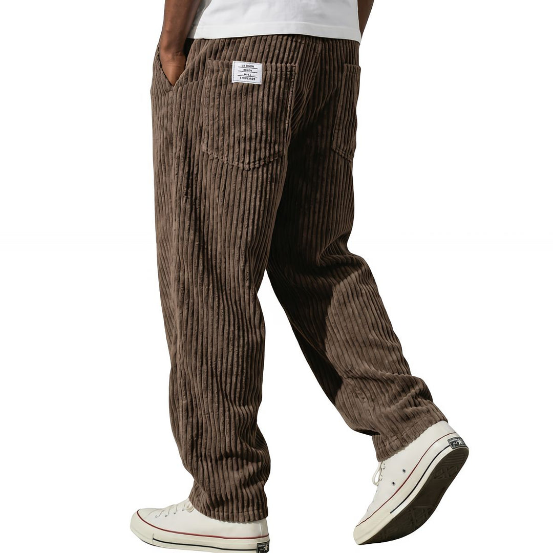 Adrian - Confortable pantalon en velours côtelé pour homme